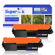 2PK Black CF230X 30X Toner Cartridge for HP LaserJet Pro M203dn M203dw M227sdn