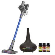 MyGenie Pro Wet Mop 2-In-1 Cordless Stick Vacuum + Bonus Dark Wood Diffuser