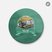 White Cliffs Dover Great Britain | 4'' X 4'' Round Decorative Magnet