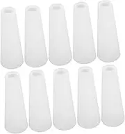 PHENOFICE 10pcs Plastic Yarn Cone Tapered Bobbin Tubes Lightweight Tangle Design for Thread Winding for Embroidery Knitting Sewing Projects Needlework Supplies