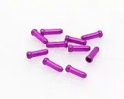 Bicycle Bike Wires Brake Cable Ends Caps Crimps 10pcs Purple - Pink