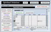 Church database management app named Spiritual Solutions, MS Access Database