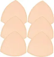 STOBOK 3-Pack Skin Tone Bra Pads Inserts Thick Triangle for Swimsuit Lingerie Padded Cups Comfortable Sponge Push up Bikini Inserts for Women