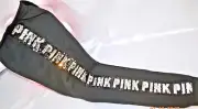 Victorias Secret Pink LIMITED Major Sequins BLING Black SKINNY Sweat Pant NWT XS
