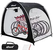 iCool Outdoor Bike Covers Storage Shed Tent, outdoor motorcycle storage shed, neat tent bicycle cover, waterproof storage of 4 bicycles or motorcycle (black)