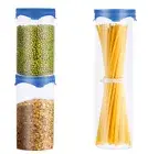 TIBLEN [3-Pack] Glass Food Storage Jars Cylinder Containers with Lids ,