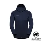 【MAMMUT 長毛象】ACONCAGUA ML HOODED JACKET W 運動刷毛連帽外套 女款 海洋藍 #1014-04442