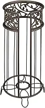 InterDesign Vine Free Standing Toilet Paper Holder for Bathroom - Bronze