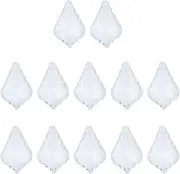 Hoement Curtain Accessories 12pcs Sheer Curtains Transparent Curtains Crystal Transparent Window Shades Crystal Curtain Pendant Prisms Pendant Lighting Glass
