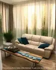 35"x15" Custom Ocean Wave Console Bar Counter Top Dining Table Modern Hallway De