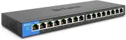 Linksys LGS116 16 Port Gigabit Unmanaged Network Switch - Home / Office Ethernet