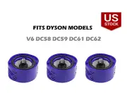 3x Replacement HEPA Filter For Dyson DC58 DC59 V6 Cordless Stick Vacuum Cleaner