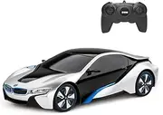 RASTAR BMW RC Car | 1:24 BMW i8 Remote Control Car, Sports Racing Vehicle for Kids - Silver
