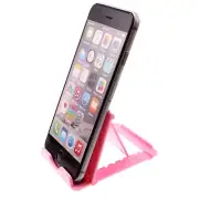 Fold-up Pink Stand Holder Travel Desktop Cradle Dock Foldable for Cell Phones