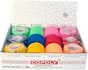 12 Rolls Cohesive elastic VET WRAP bandages, Various sizes and colours (5 cm/2 inch, Bright colour mix)