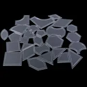 Set of 54pcs Acrylic Ruler Quilt Patchwork Template Quilting Sewing CraftTSAULZ