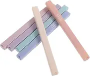 HOMSFOU 6pcs Aesthetic Colored Highlighter Pens Comfortable Grip Marking Tools for Note Taking Journaling and Drawing for Students and Creative Projects