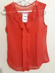 Charlotte Russe "Code Deco Disco" red top Sz. M NWT