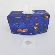 Tissue Box Cover Handmade AFL Adelaide Crows Logo Blue Aussie Rules Football