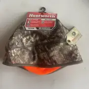 Reversible Men's Hunting Beanie Hat HUNTWORTH Mossy Oak Tree Camo Blaze Org