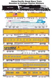 Union Pacific Big Boy George Bush Train 10 individual Stickers Andy Fletcher