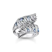 Buy Ring Phoenix wing with blue stones silver by Thomas Sabo online - THOMAS SABO Australia