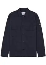 Calvin Klein Twill Overshirt - Navy - S S