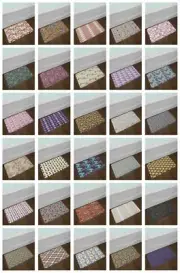 Modern Fabric Bath Mat Bathroom Home Decor Plush Non-Slip Mat 29.5" X 17.5"