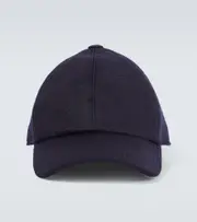 [The Row] The Row Caspian cashmere baseball cap S blue
