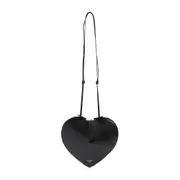 [AlaÏA] AlaÏA-Black Coeur Leather Bag-Donna OS OS