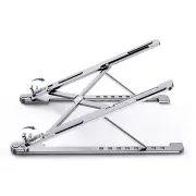 P4 Laptop Stand Bracket Cooling Pad Portable Aluminum Alloy Cooler with Storage Bag Adjustable Bracket Universal Stand for 14-17.3 Inch Laptops