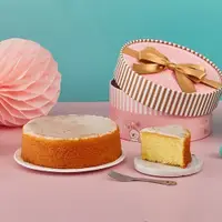 在飛比找i郵購優惠-【常溫彌月】mini甜心．蛋糕禮盒(夢幻粉) 蛋糕口味：檸檬