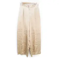 在飛比找蝦皮購物優惠-ROPE’長褲緞 米色 長版 寬 日本直送 二手