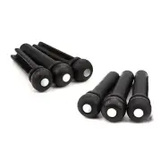 Ebony Acoustic Guitar Bridge Pins Pegs for 6 String 12 String Acoustic Guitars