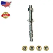 Easy Install 5 Pack Wedge Anchors, 5/8" x 12" Stainless Steel for Various Uses