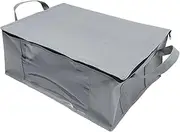 MAGICLULU 2pcs Foldable Quilt Storage Bags for Comforter Pouches Thickened Nonwoven Home Storage Organizers Window Handles