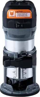 Foxalien 1 HP 710W 65Mm Diameter Compact Palm Router for CNC Woodworking,6 Varia