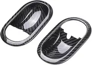 Car Real Carbon Fiber Decorative Frame Door Handle Protection Stickers Compatible for Mercedes -Smart 453 Car Accessories(Fortwo Inner Wrist)