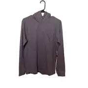 Johnnie O Hooded Shirt Gunnar Mens Small Purple Plum Pullover Lightweight Golf