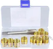 Spark Plug Thread Repair Tool Kit, M12x1.25 Inserts and M14x1.25 Tap Kit for Automotive Engine Repair