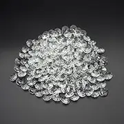 YQSDG 200Pcs/Set 14MM Transparent K9 Crystal Chandelier Part Prisms Octagonal Beads for Home Decor, Clear