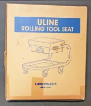 Uline Rolling Tool Seat H7355R Black 250LB Capacity Drawer Swivel Caster New Box