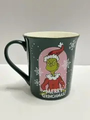 Dr. Seuss’ The Grinch ‘Merry Grinchmas’ Green & Gold Coffee Tea Mug, 16 oz New!