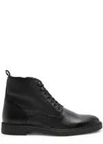 Boss Calev Leather Ankle Boots - Black - 40 (IT40 / UK6) 40 (IT40 / UK6)