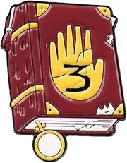 [Pinstant] Gravity Journal 3 Six Fingered Hand Falls Cartoon Animated TV Show 1.3" Enamel Pin Badge, 1.3 Inches, Enamel, enamel