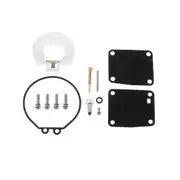 Boat Motor Carburetor Repair Kit 6G1-W0093-00 for 2-Stroke Outboard 3Hp 1988-02, 6Hp 1984-96, 8Hp 1984-96 Black