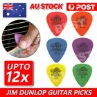 12PCS Dunlop Tortex Standard Plectrums Mixed Gauges Guitar Picks