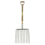 Cyclone Galvanised Dee Handle 10 Tine Mulch & Bark Fork