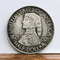 在飛比找樂天市場購物網優惠-1821美國密蘇里州紀念半美元硬幣 外國硬幣50美分仿古紀念