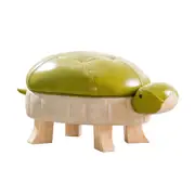 Tubby Kids Storage Ottoman Seat Foot Rest Stool Bedroom Turtle Chair Leather Seat